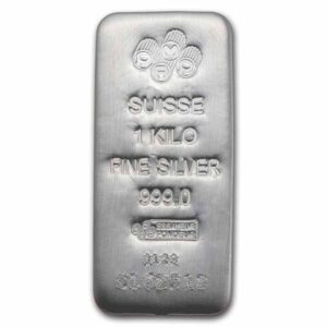 1 kilo Silver Bar – PAMP (Cast)