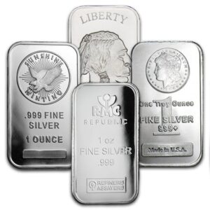 1 oz Silver Bar - Brand Varies - Secondary Market