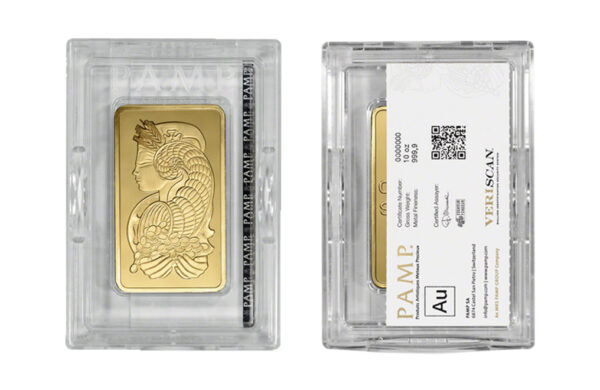 10 oz Gold Bar – PAMP Fortuna (Carded)