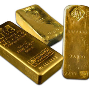 100 oz Gold Bar - Brand Varies .9999 (LBMA)