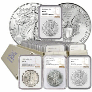 1986-2024 NGC MS69 40-Coin Silver Eagle Set