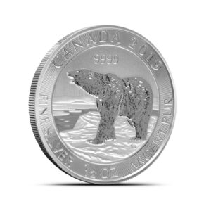 2019 1/2 oz Canadian Polar Bear Silver Coin